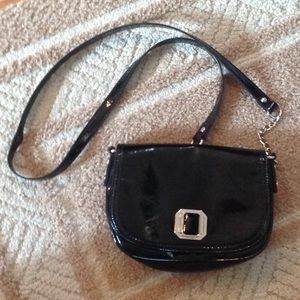 Like New Nine West Patent  Leather Cross Body Bag